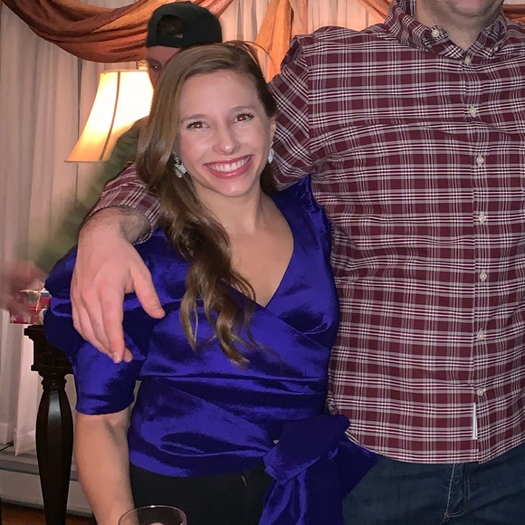 Lovers + Friends Tops - Moonlight Stroll Top in Blue